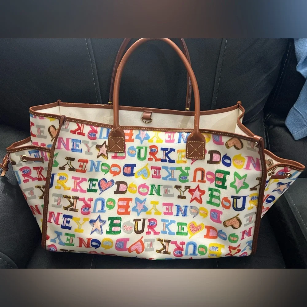 Dooney & Bourke Colorful Lettered Tote - Picture 2 of 10
